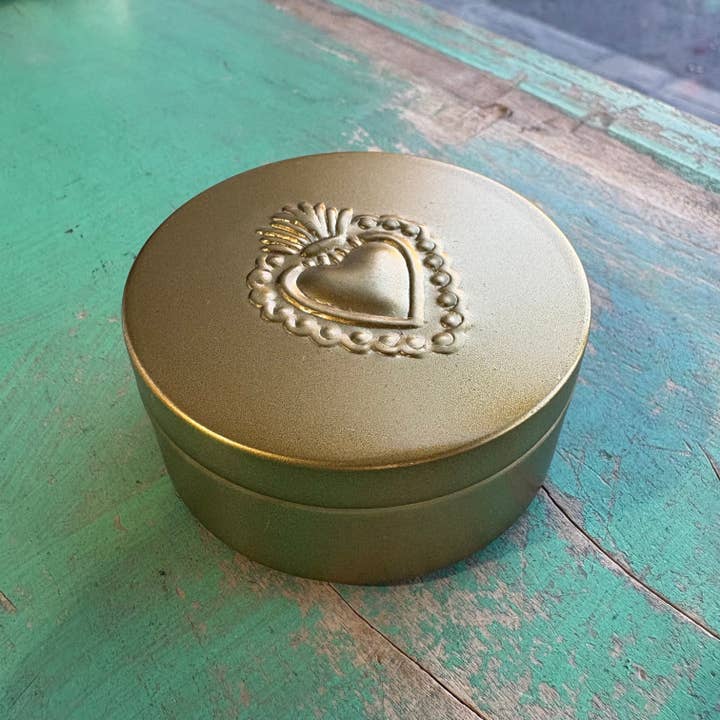 Love and Honor Jesus LLC - Wholesale Decorative Box - Round Gold Boxes3