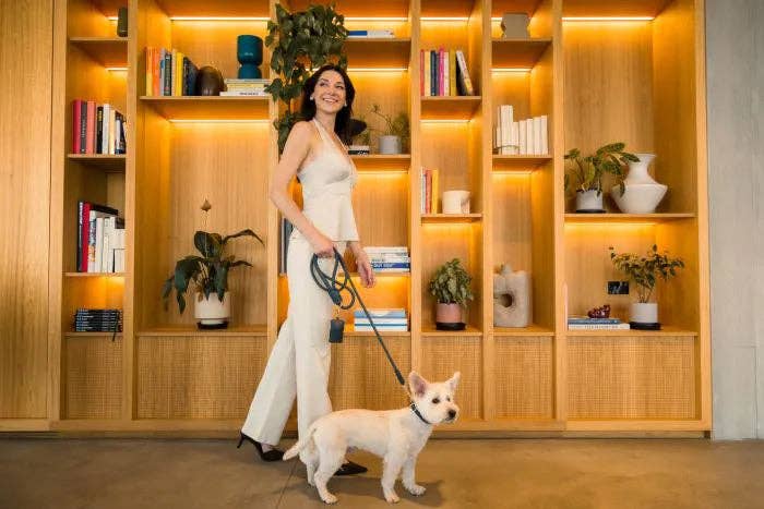 In Vogue Pets – wholesale Pet poo bag dispenser – FuzzYard Life Atelier Poop Bag Dispenser - Slate Grey3