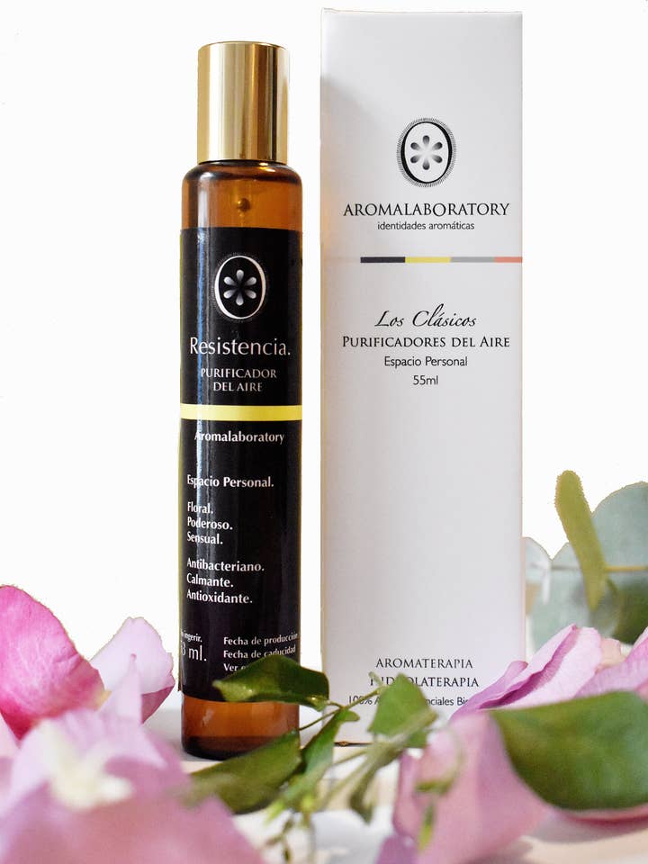 Brume purifiante RESISTANCE. Aromathérapie. Bio. 55 ml. pour la vente par AROMALABORATORY