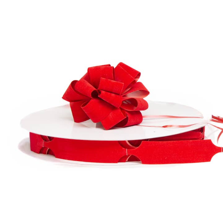 Jacobson - Wholesale Ribbon - Gift Wrapping - 5"D - 18 Loop Velvet Pull Bow Ribbon - 25 Bows