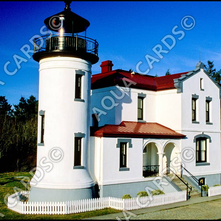 1268 - Leuchtturm von Fort Casey für den Großhandel von Aqua Cards