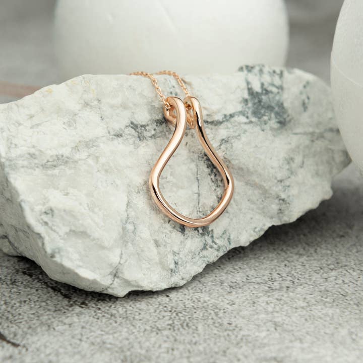 Horseshoe Ring Holder Necklace for wholesale by Gowa Design