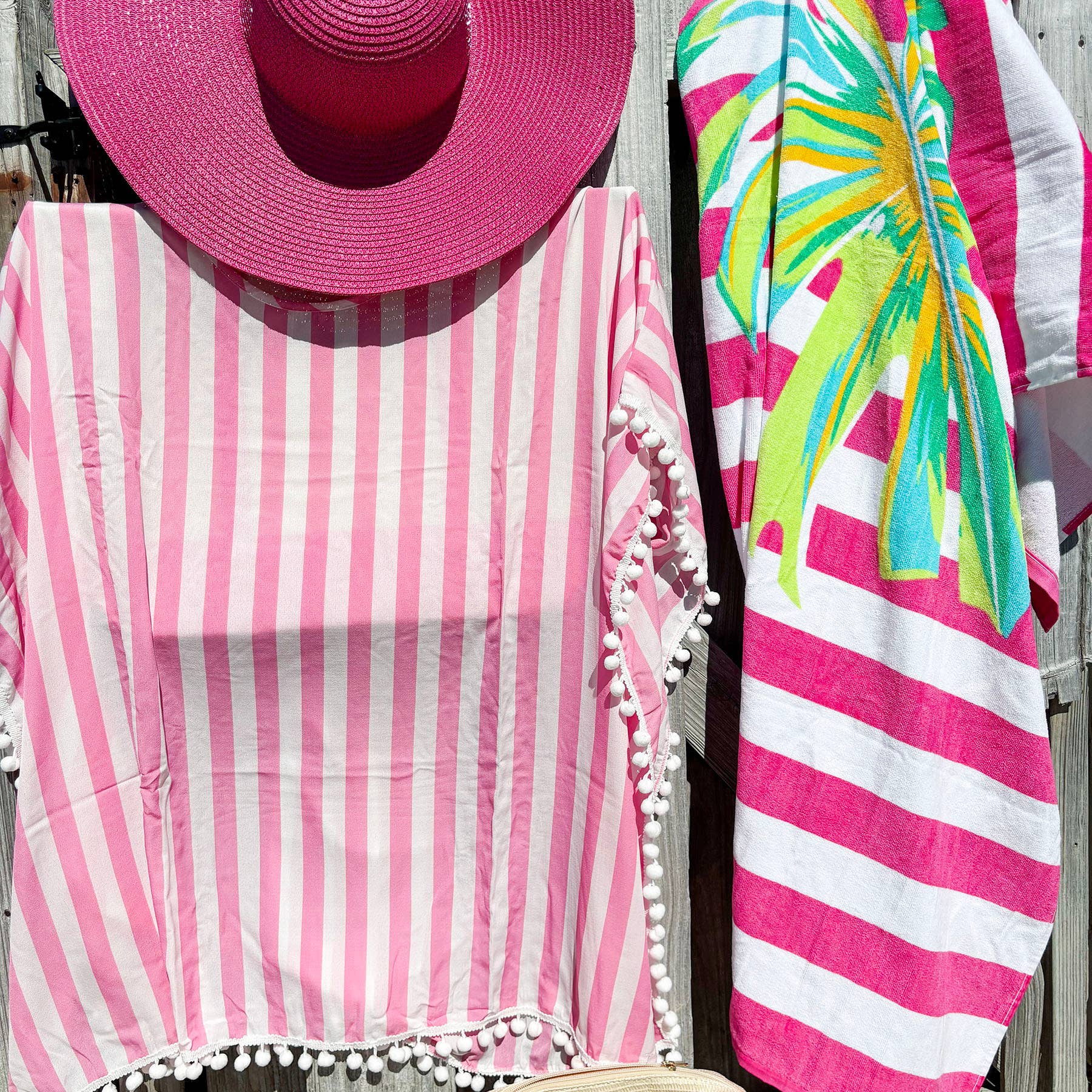 Viv&Lou - Wholesale Swim Cover Up - Women's - Yacht Club Pom-Pom Cover Up3