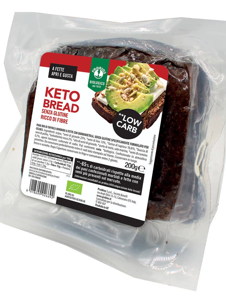 PAN KETO SIN GLUTEN 200 g para venta al por mayor de Probios