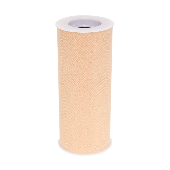 Tulle Roll 6" x 25yds Tan for wholesale by Portofino International Trading, USA