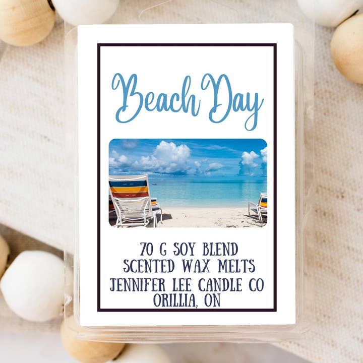 Beach Day Cire Fondue Soja 70 g Blanc pour la vente par Jennifer Lee Candle Co