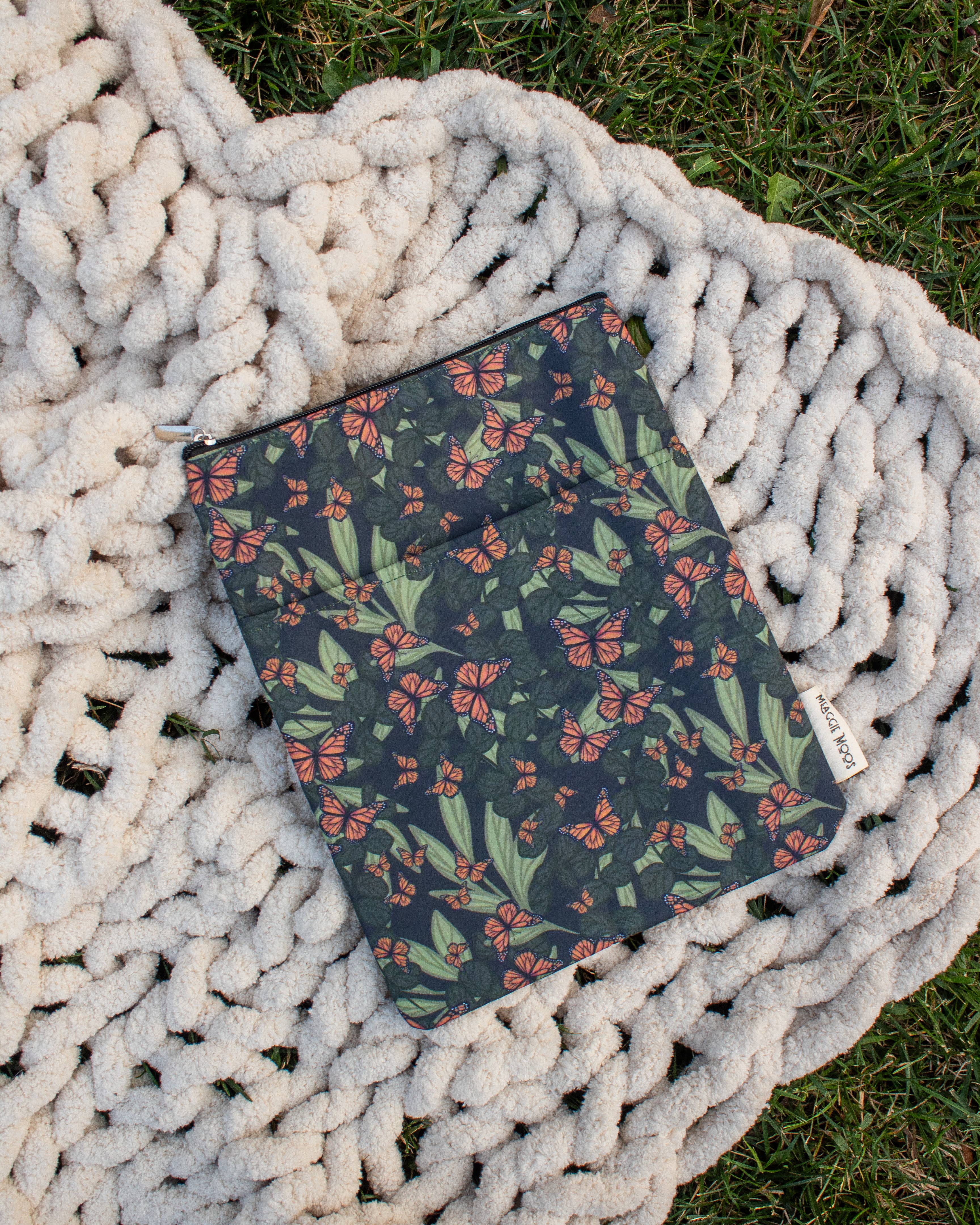 Meaggie Moos - Wholesale Book Cover - Book / Tablet Sleeve | Butterfly Garden3