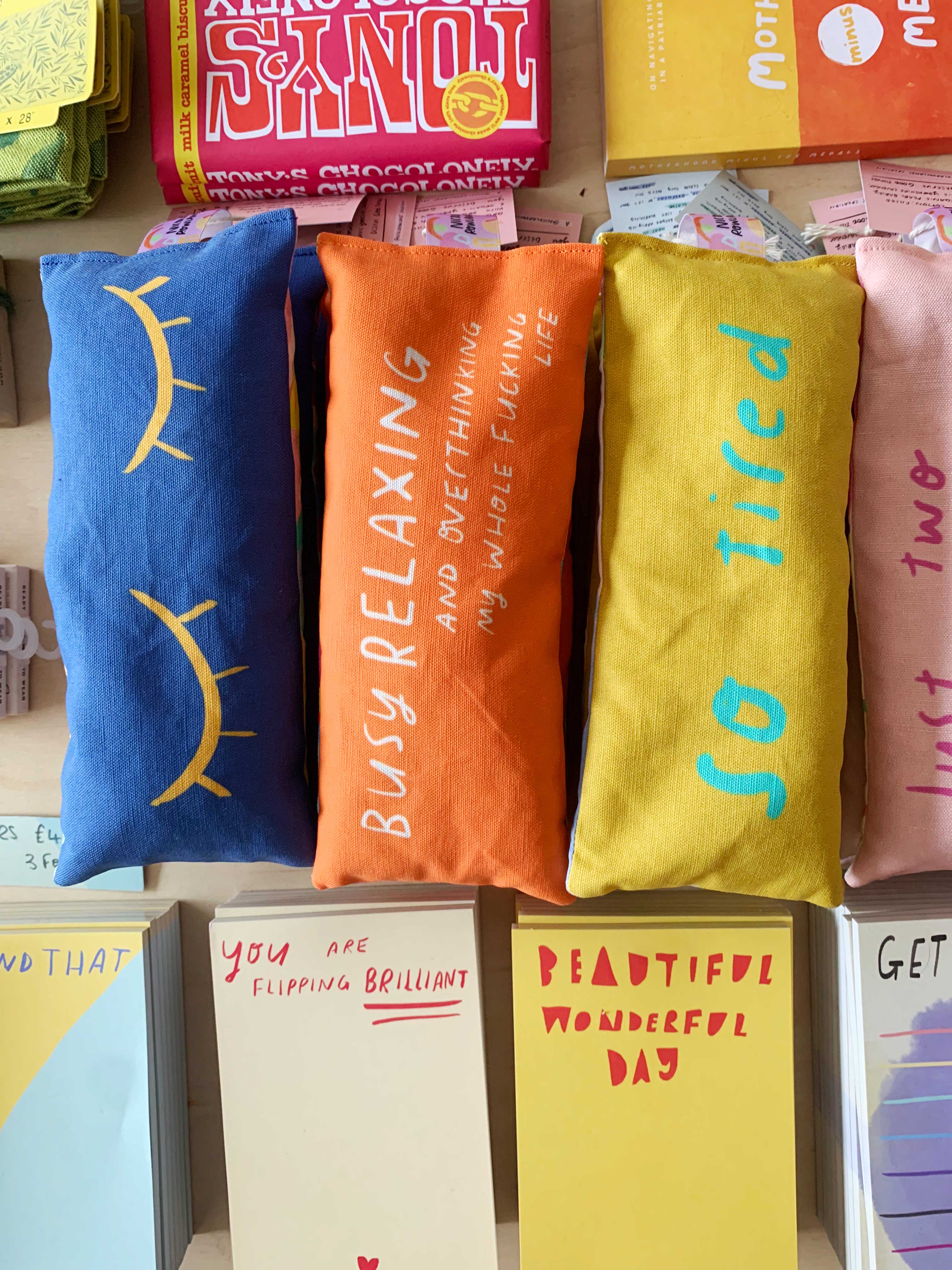 Nicola Rowlands - Wholesale Spa/Therapy Pillow - Overthinking my life lavender eyebag7