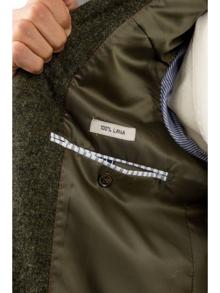 williot - Vente Veste de costume – homme - Veste verte Lisa Lana2