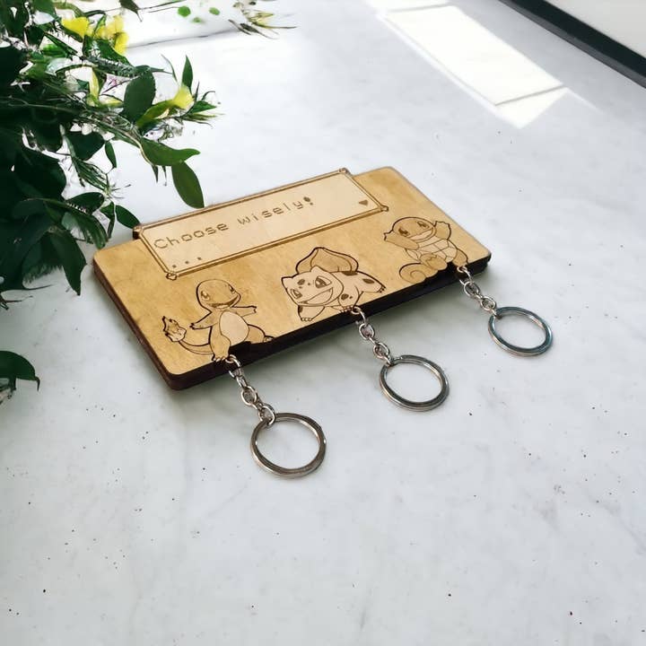 Studio Rima - Vente Porte-clés – unisexe - Porte-clés mural Pokémon avec porte-clés geek - Studio Rima2