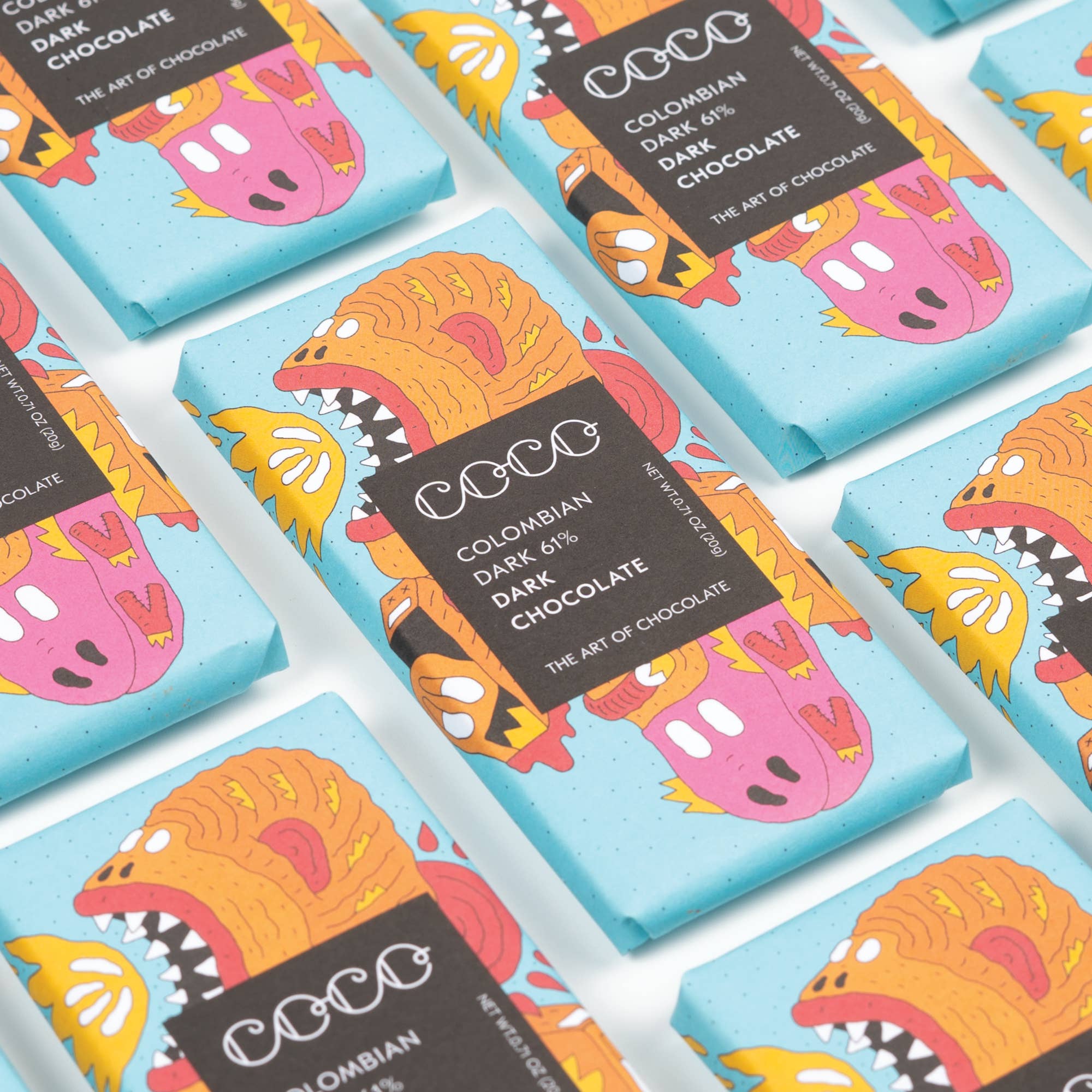 COCO Chocolatier [No duties when shipping to US!] - Wholesale Chocolate Bar - Colombian Dark 61% Mini Chocolate Bar (Pack of 24)3