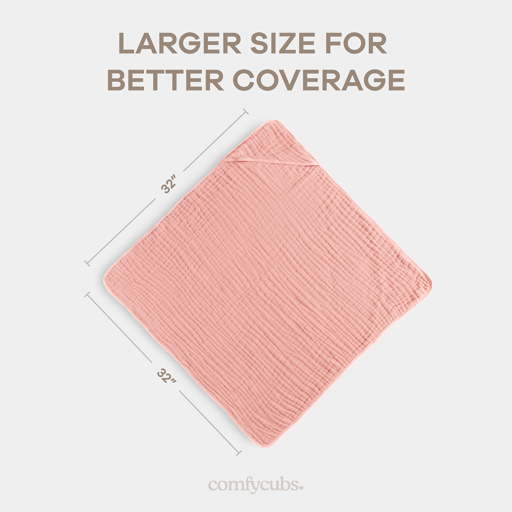 Comfy Cubs - Vendita all'ingrosso Asciugamano con cappuccio - Bambini e neonati - Asciugamano con cappuccio per neonati, 6 strati 100% cotone mussola di Comfy Cubs20