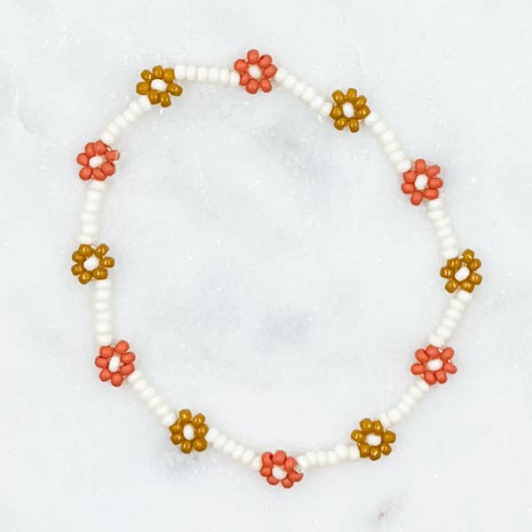 Bracelet/bracelet de cheville d'automne pour la vente par Dainty Daisy Bead Co.