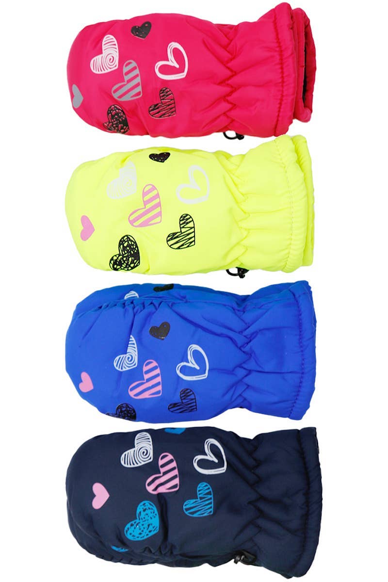 SURTIDO Manoplas de esquí de nieve acolchadas en forma de corazón para niños pequeños de venta al por mayor en Faire1