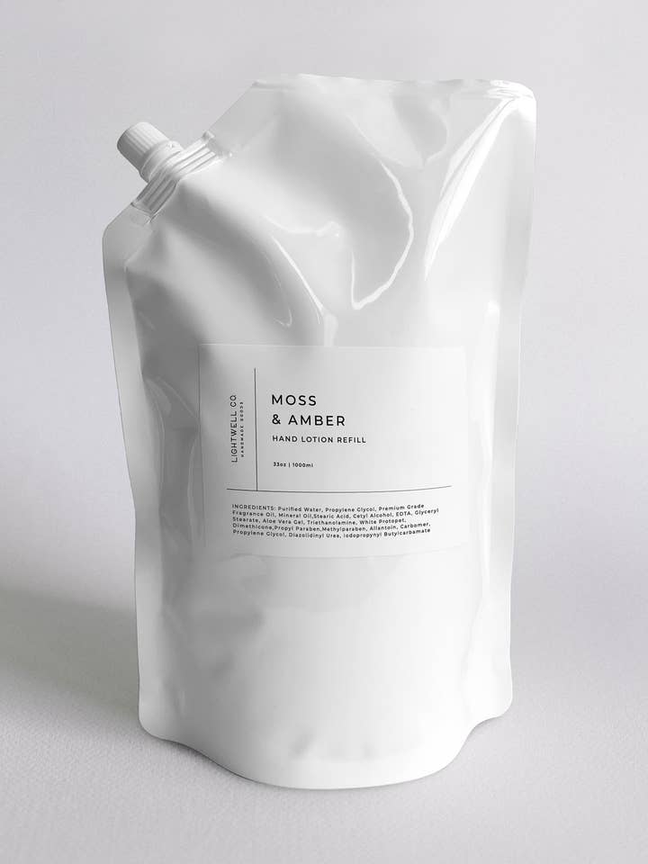 Mossa & bärnsten Hand Lotion Refill för wholesale av Lightwell Co.