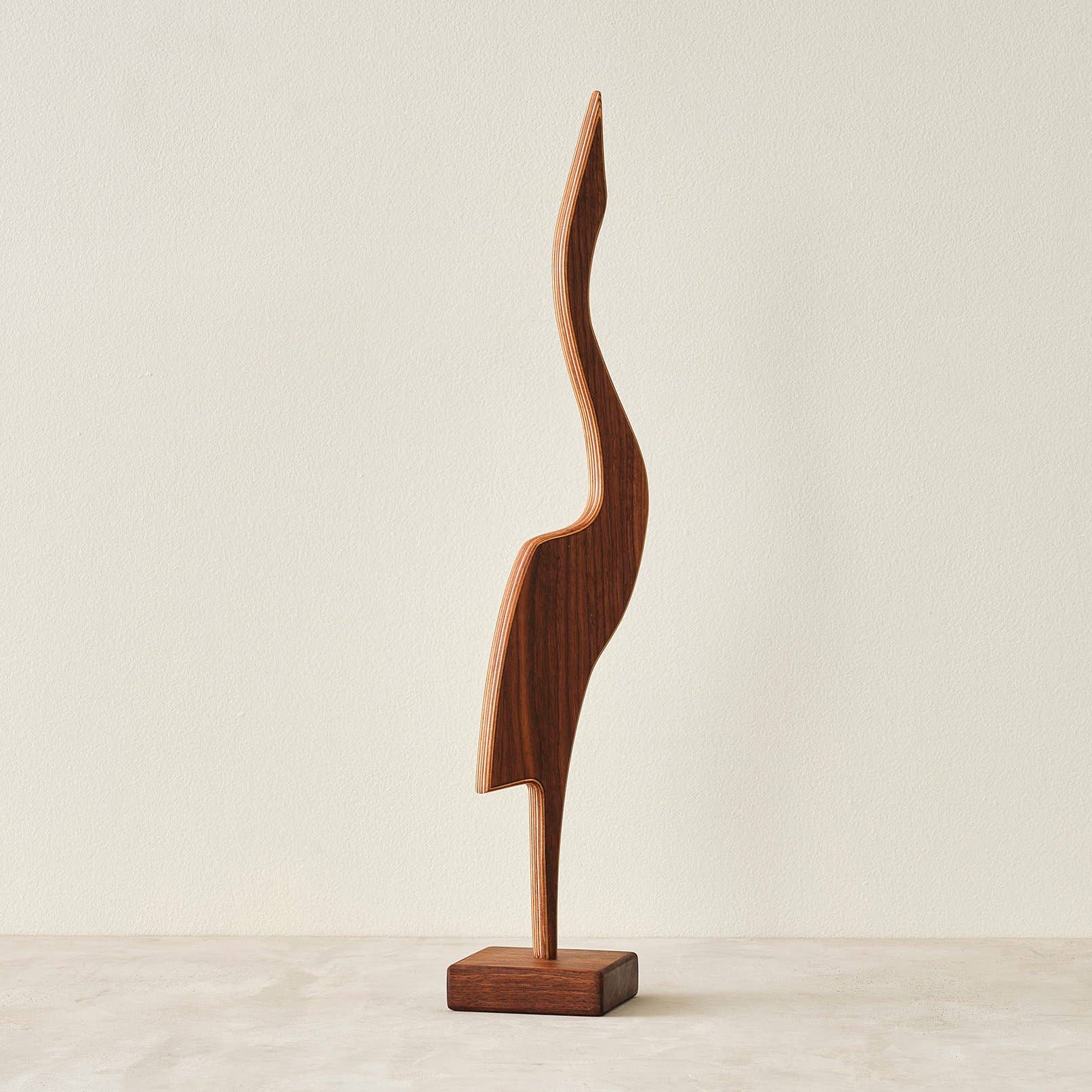 Relic Modern™ | Furniture & Objects - Wholesale Sculpture - Modern Minimalist Walnut and Baltic Birch Heron Sculptures2