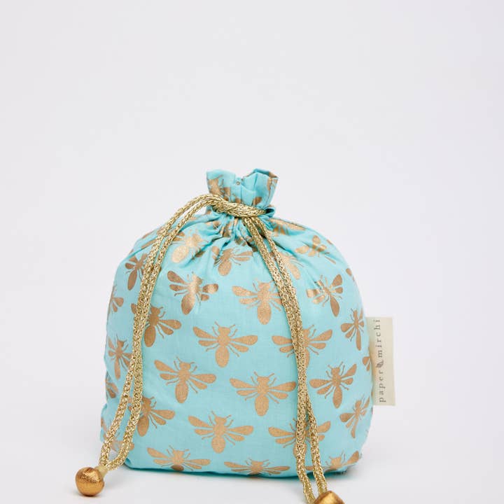 Paper Mirchi - Wholesale Gift Bag - Reusable Fabric Gift Bags Double Drawstring- 2024 Collection