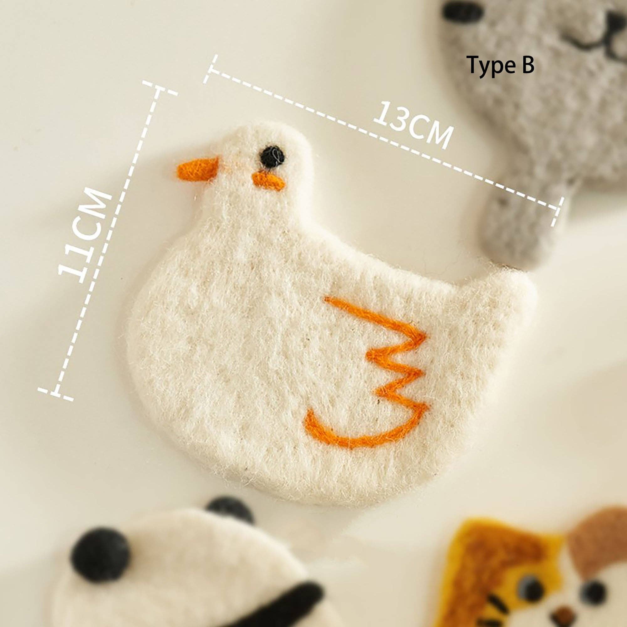 MinoCraft - Wholesale Coasters - Handmade felt coaster with animal patterns0