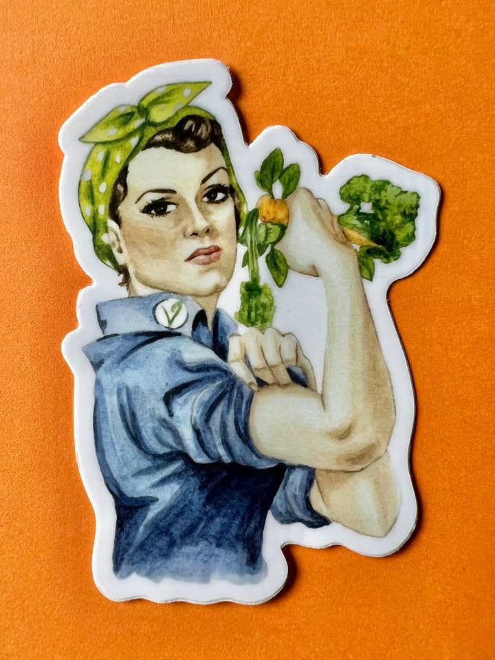 Adesivo Veggie Rosie, o Rebitador por atacado de La Strana Studio