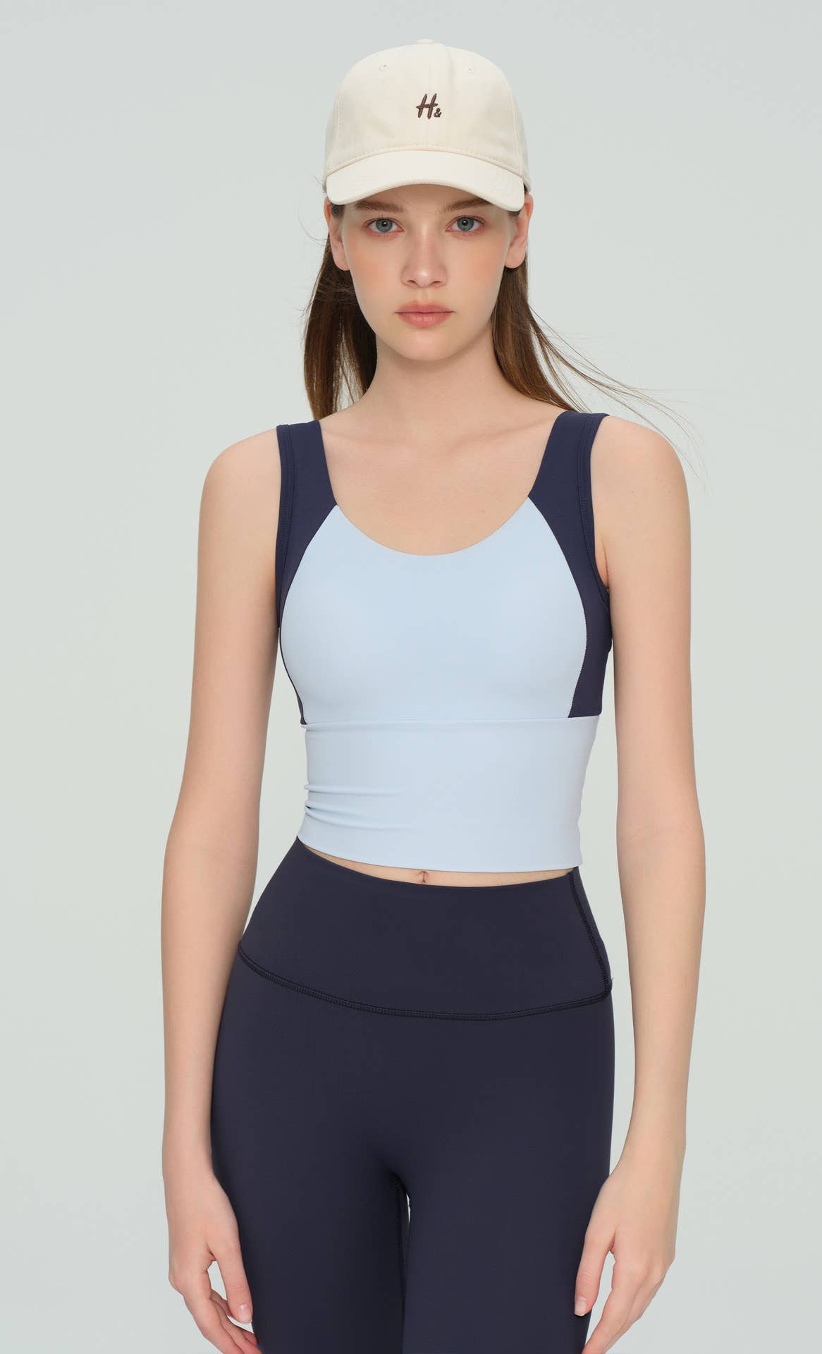 91thelabel - Wholesale Sports Bra - Women's - Eris Color Contrast Longline Sports Bra 2