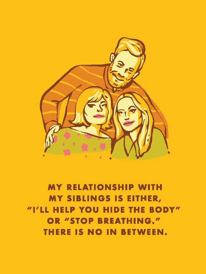 Ma relation avec mes frères et sœurs pour la vente par Daily Dose Designs