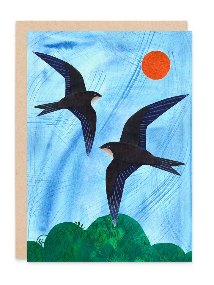 Swift Card | Nature Card | Bird Lover Card for wholesale by Siobhan Watt