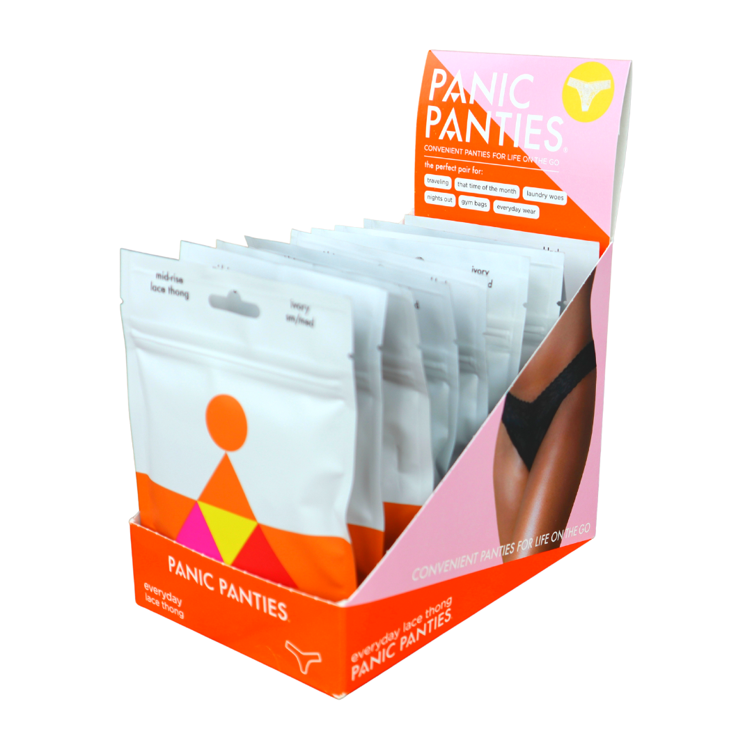 Panic Panties – Engroshandel Undertøj - Dame – Mellemhøj blonde-tanga14