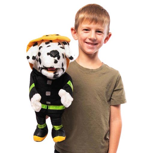 Silly Puppets - Wholesale Puppet – Kids & baby - Silly Puppets Dalmatian Firedog, Dark Coat (14")3