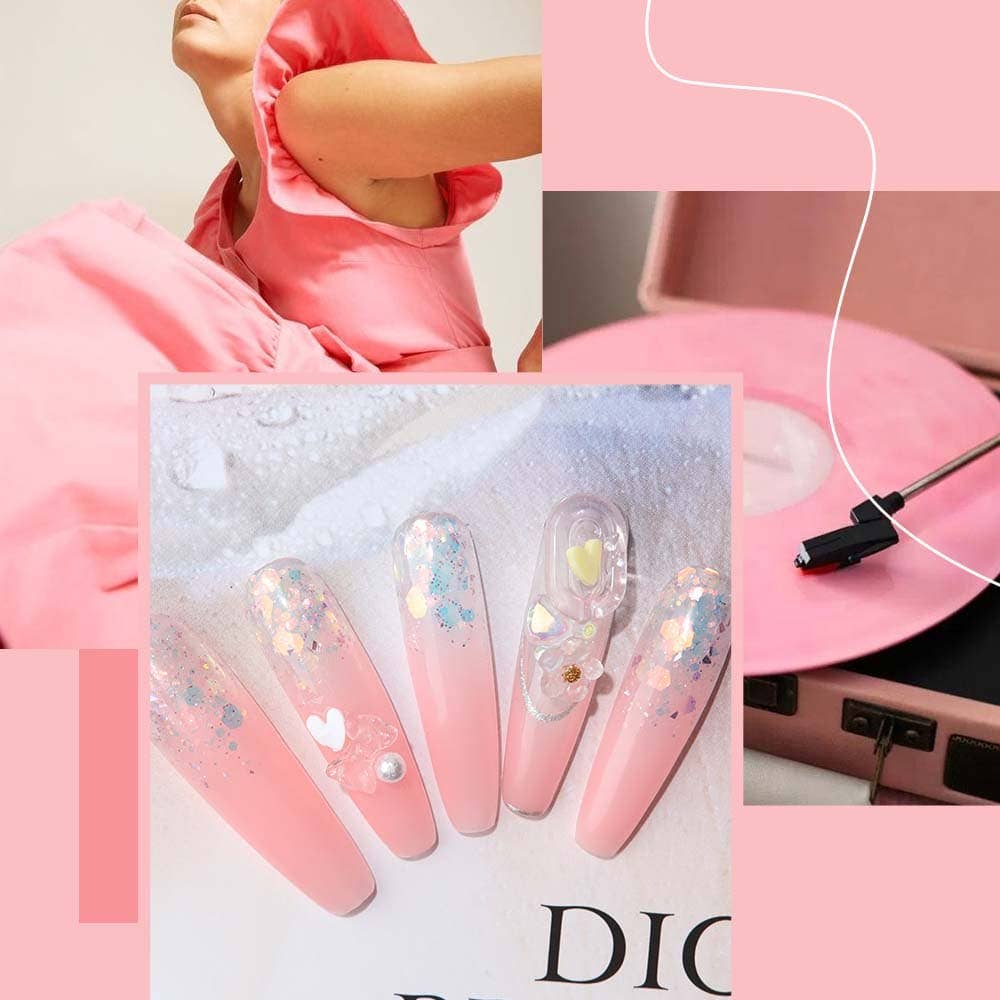 Modelones - Wholesale Nail Polish - Salmon Pink - Luminous Poly Nail Gel  (15g)3