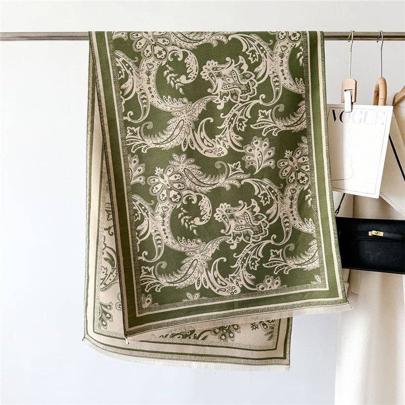 Ekartini - Wholesale Scarf - Women's - Women's Double-Sided Camellia Scarf   Chanel-Style Elegant Warm Neck Warmer Shaw0