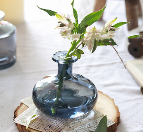 Sweet Home Deco - Vente Vases - Vases à boutons en verre, vases de forme ronde, vase à fleurs, multicolore9