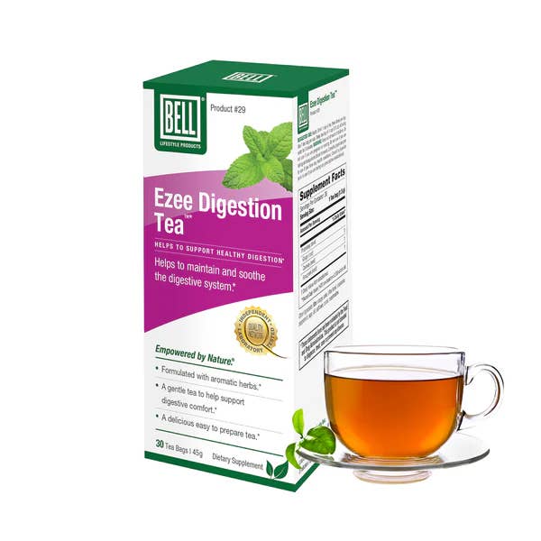 Ezee Digestion Tea™ w ginger, caraway, fenugreek, 30 tea bag for wholesale by Bell Lifestyle Products Inc.