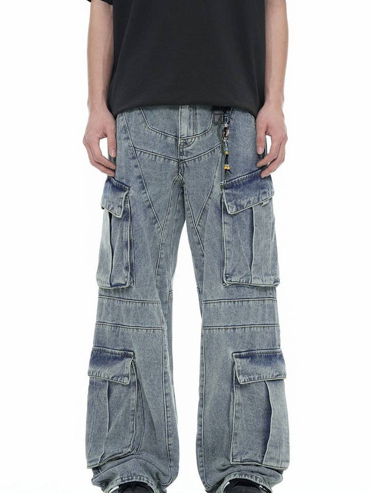 Blue Heavyweight High Street Jeans for wholesale on Faire