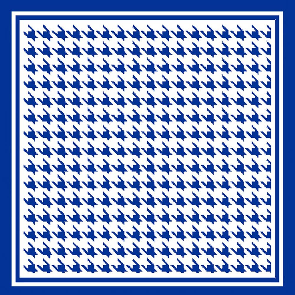 Sensibling Corp. - Venta al por mayor Bufanda - Mujer - Pañuelo cuadrado de satén sedoso con estampado de pata de gallo1