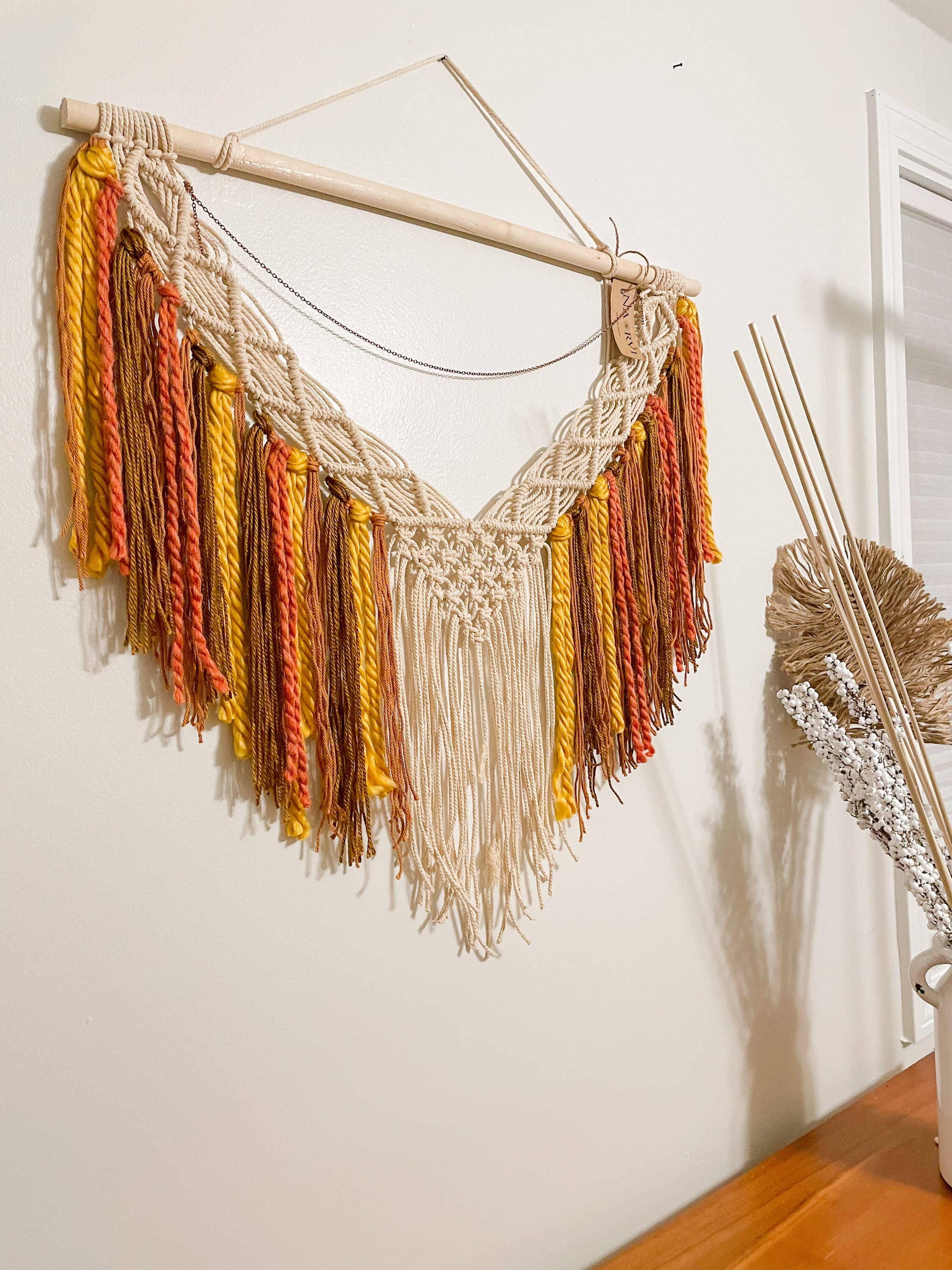 Naorvi Macrame – wholesale Tapis/Textil – Lyxig bohemisk stor färgglad makramévavd1