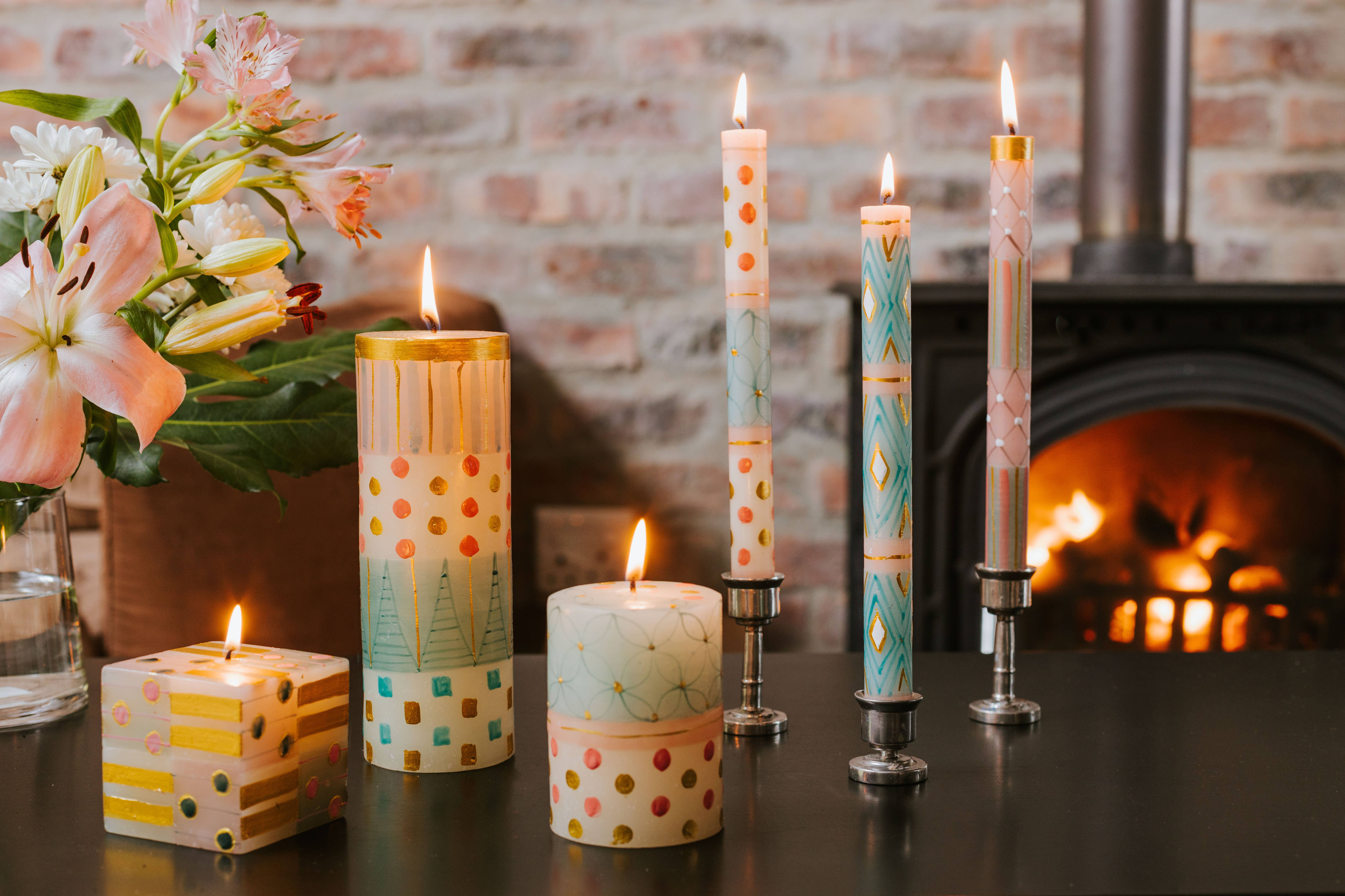 Thumbprint Artifacts - Wholesale Tapered Candle/Candlestick - Delight Candle9