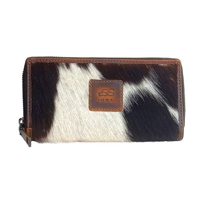 Äkta kohud läder plånbok för kvinnor - Zipper Western Purse för wholesale av ESS