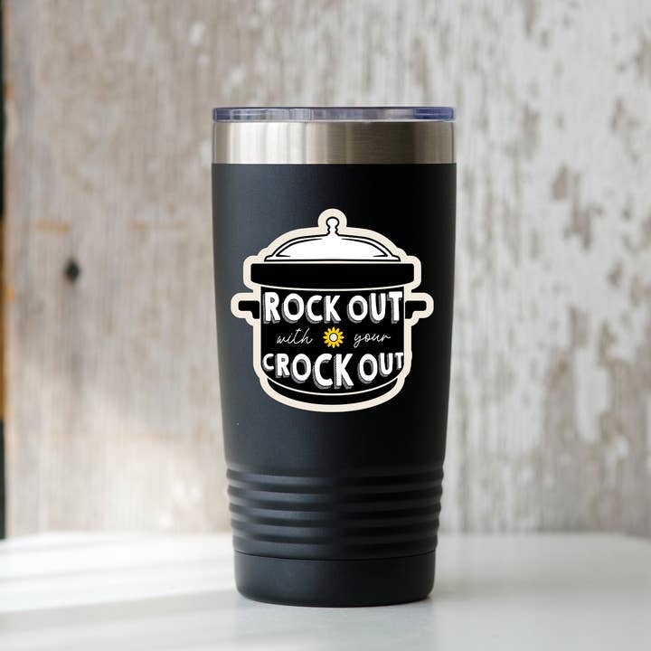 Yarnival - Wholesale Sticker - Rock Out With Your Crock Out Sticker - kitchen, cook, pot1