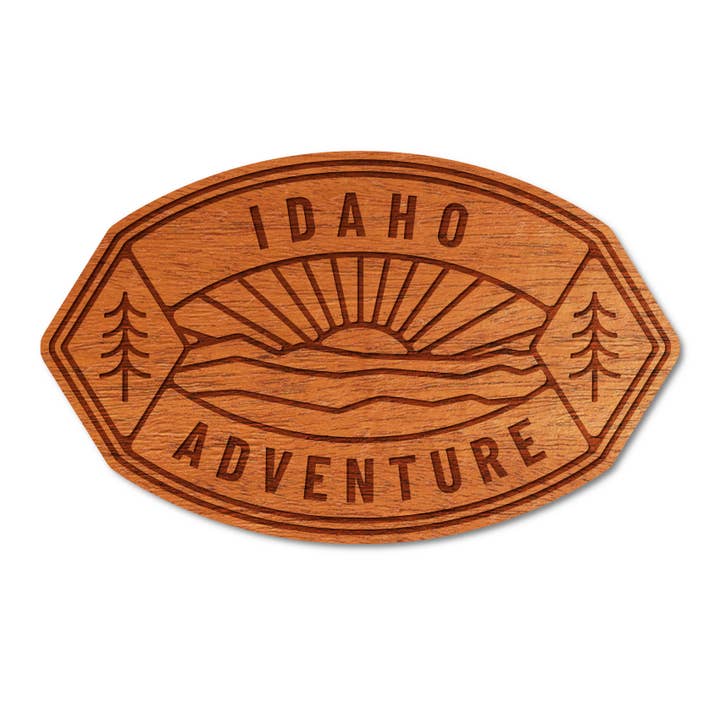 WUDN Handcrafted - Wholesale Sticker - 3" Wooden Adventure Stickers CUSTOMIZE w/ Your State or City9