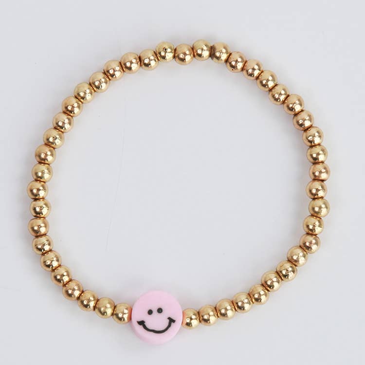 Sparkle Sisters by Couture Clips - Wholesale Beaded Bracelet - Kids - Beaded Happy Face Bracelet5