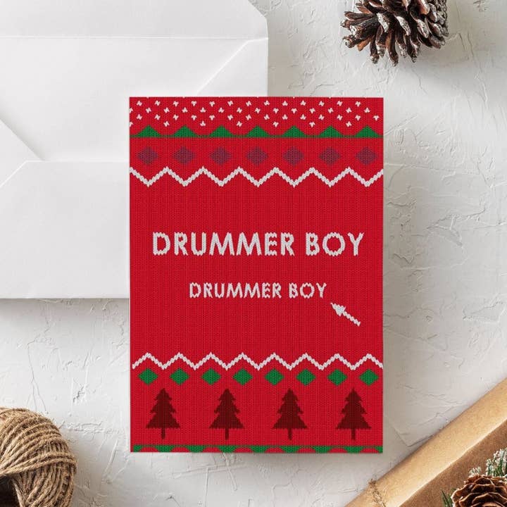 Lustige Weihnachtskarte | Kleiner Drummer- für den Großhandel von BETTIE CONFETTI