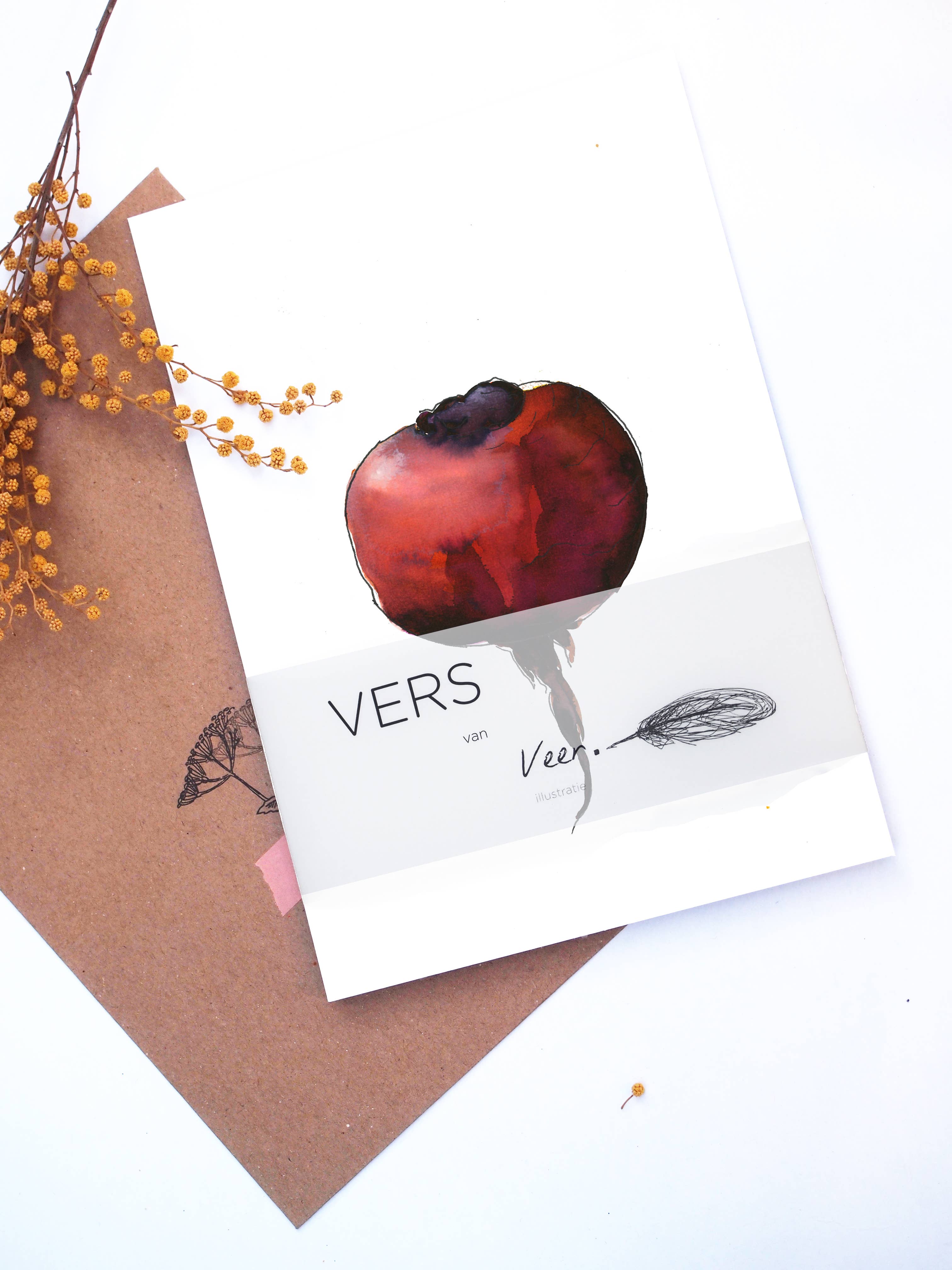 Veer illustratie - Wholesale Art Print - Beet A51