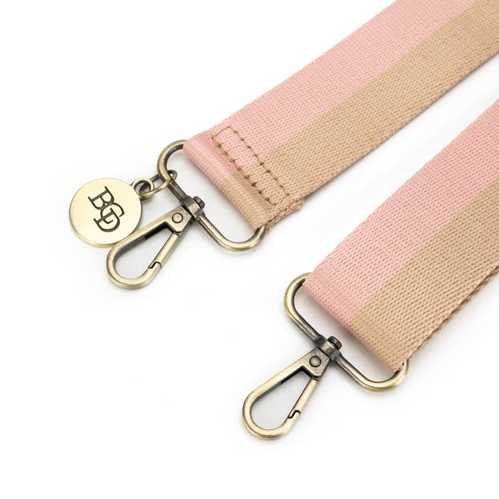 BLACK CAVIAR DESIGNS - Wholesale Bag strap – women's - Strap - Pink Stripe1