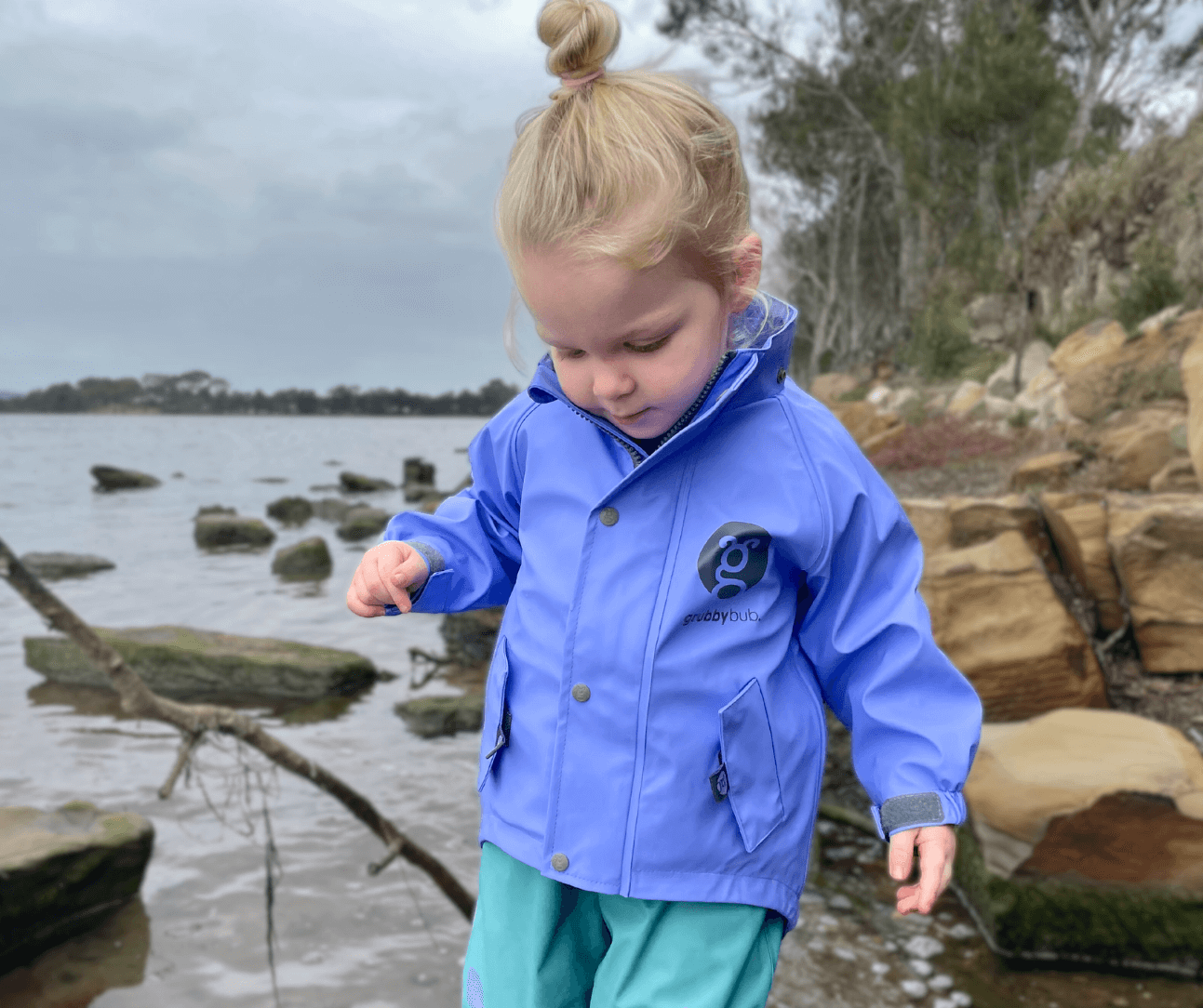 Grubbybub - Vente Imperméable – enfant - Veste toutes saisons avec pare-boue13