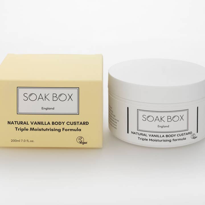 Vanilla Rich Body Custard for wholesale by SOAK BOX England