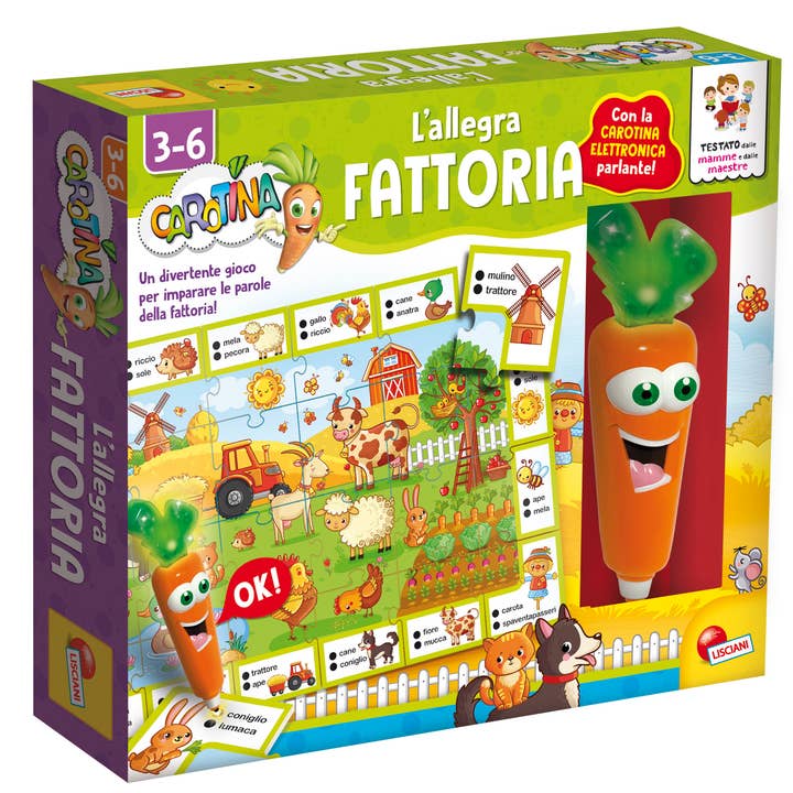 Allegra Fattoria Blister Talking Pen Carotine for wholesale by Liscianigiochi IT