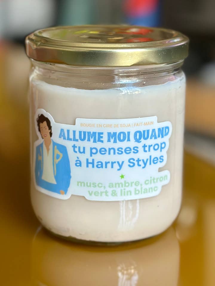 Bougie Harry Styles pour la vente par Meet me at the corner