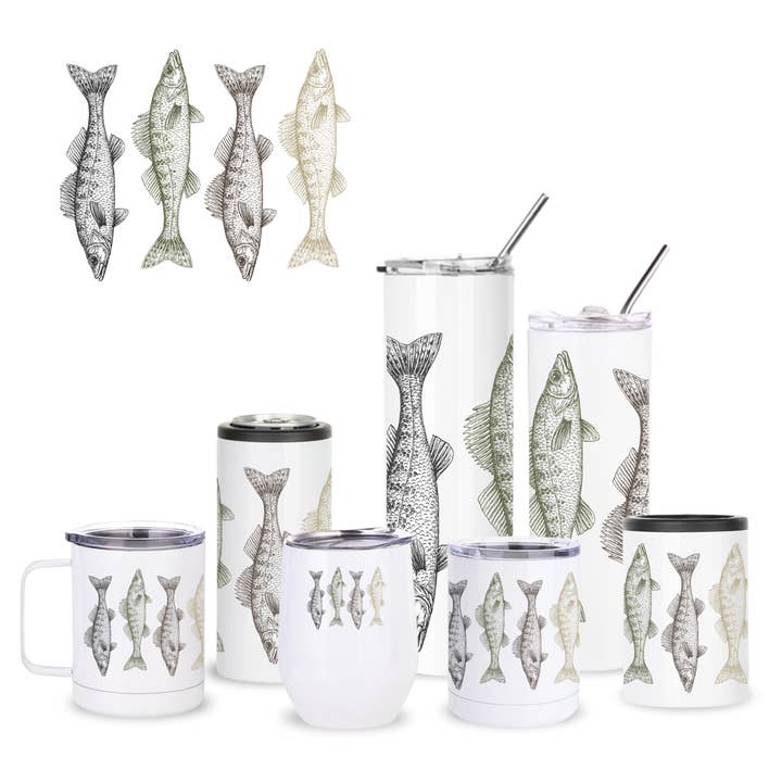 Natural Walleye Insulated Drinkware for wholesale by Creative Compass