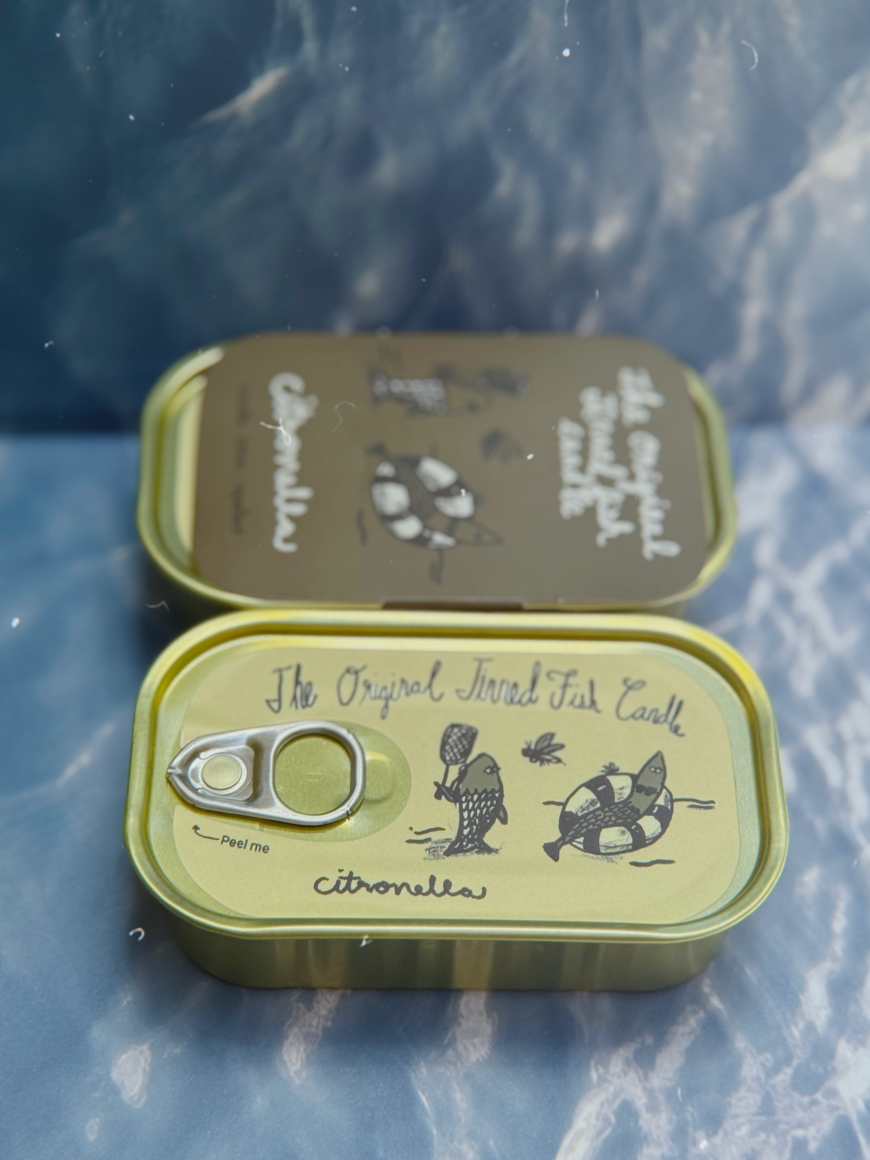 Tinned Candle - Wholesale Jar/Filled Candle - Tinned Fish Candle - Citronella2