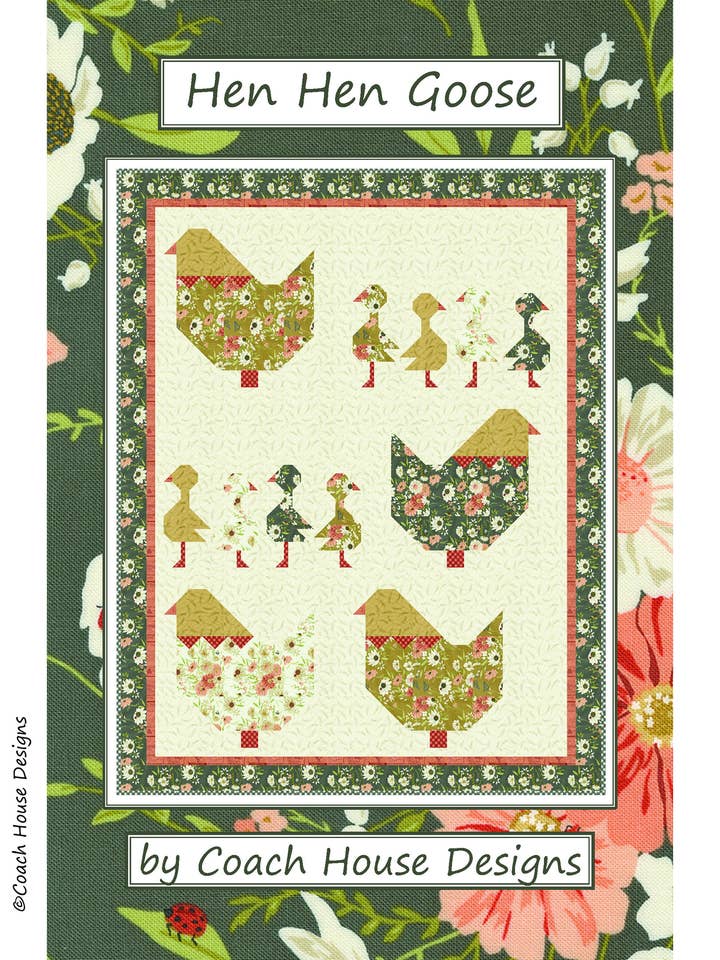 Schema di Trapunta Hen Hen Goose per la vendita all'ingrosso da parte di Coach House Designs